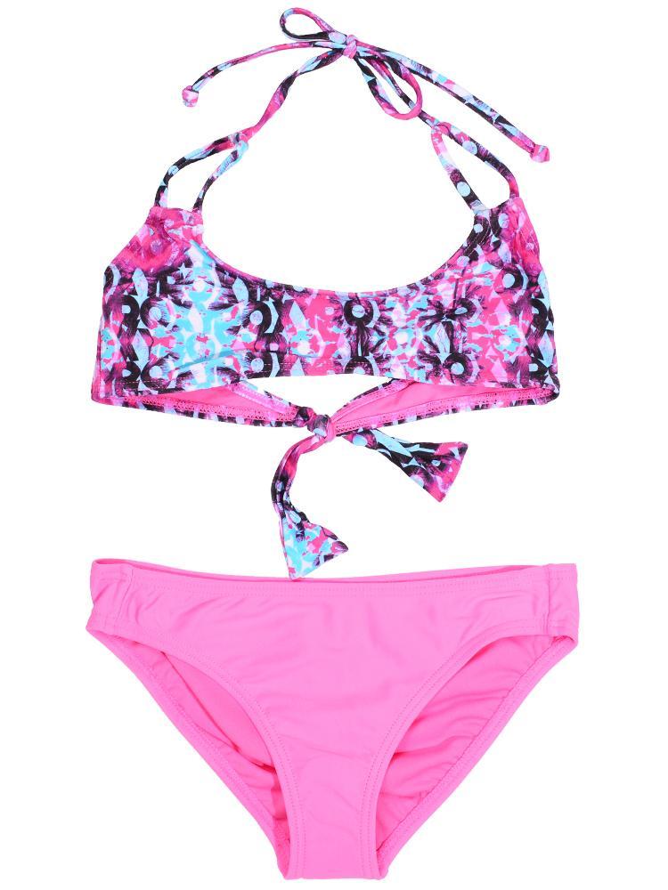 Roxy Girls' Altered Destination Bandeau Set - Saint Bernard