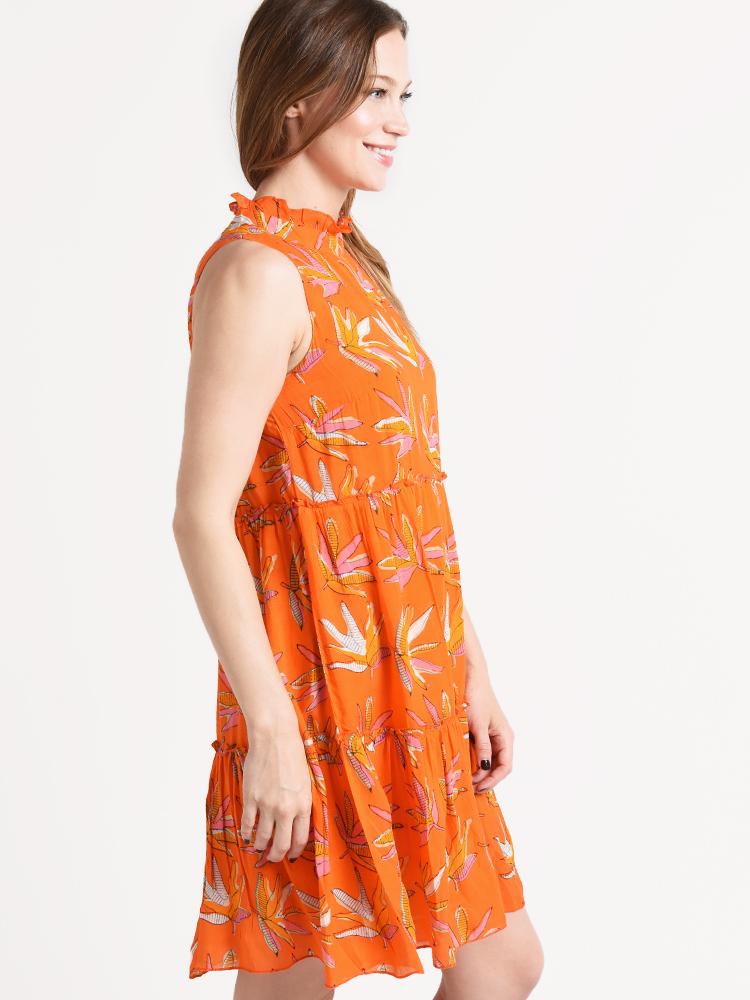 RUFFLE COLLAR SHORT DRESS-alt1