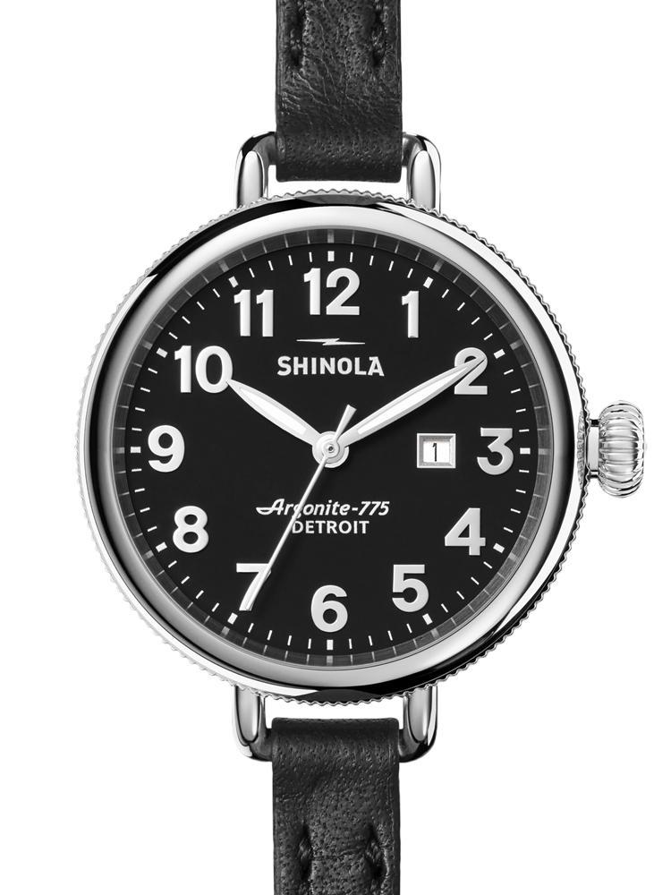 Shinola Birdy 34MM Leather Strap Watch - Saint Bernard