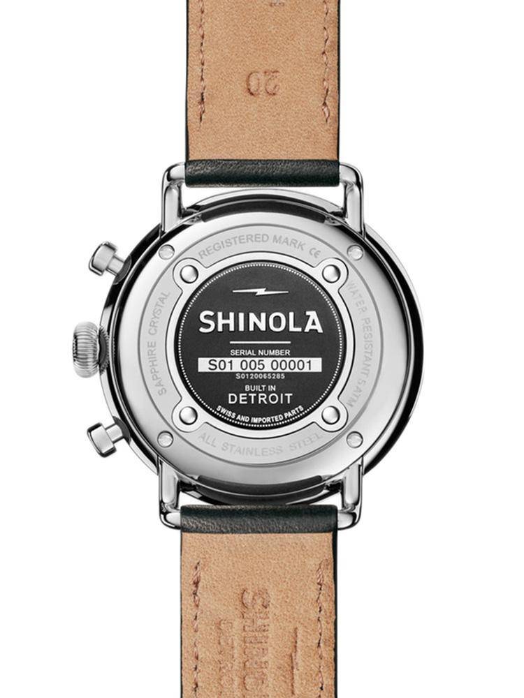 Shinola Grey Canfield Chrono 43mm Saint Bernard