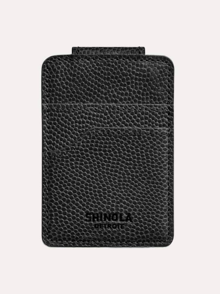 Shinola Magnetic Money Clip Card Case - Saint Bernard