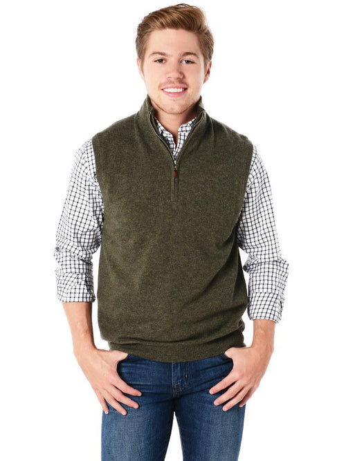 Saint Bernard Zip Mock Vest - Saint Bernard