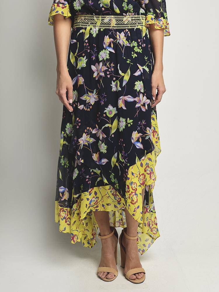 Tanya Taylor Garden Print Esmee Skirt - Saint Bernard