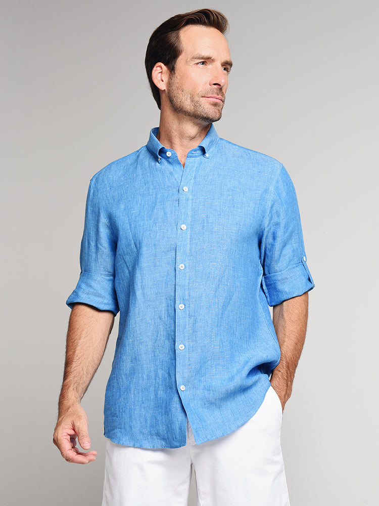 Zachary Prell Yang Button-Down Shirt - Saint Bernard