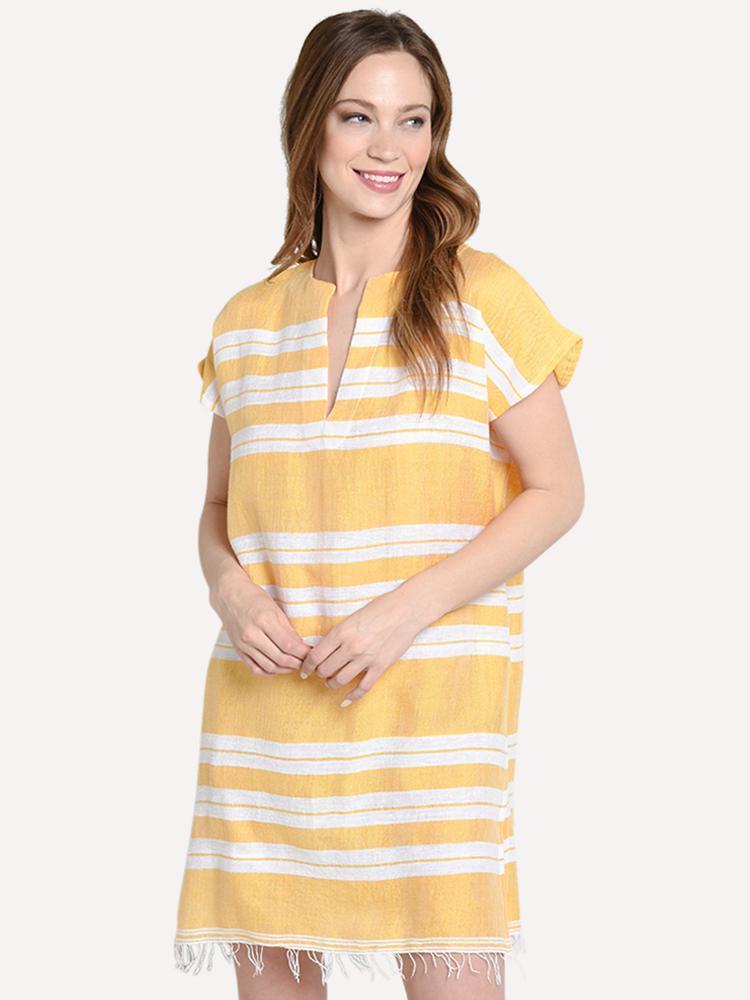 LemLem Women's Doro Tunic Dress - Saint Bernard