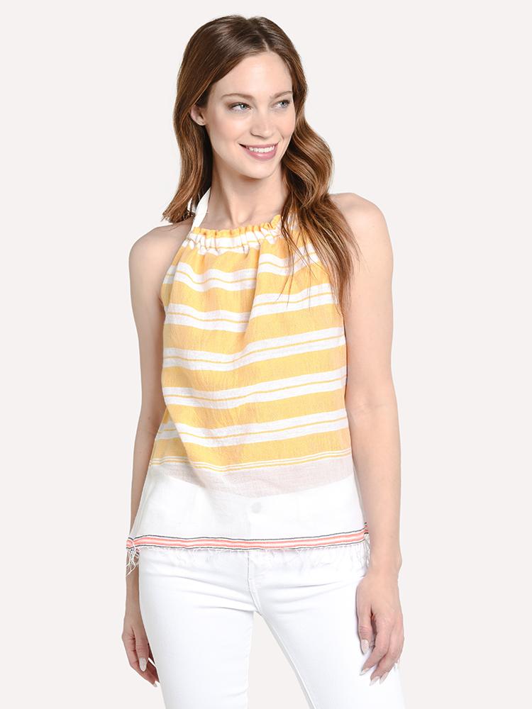 Lemlem Doro Halter Top - Saint Bernard