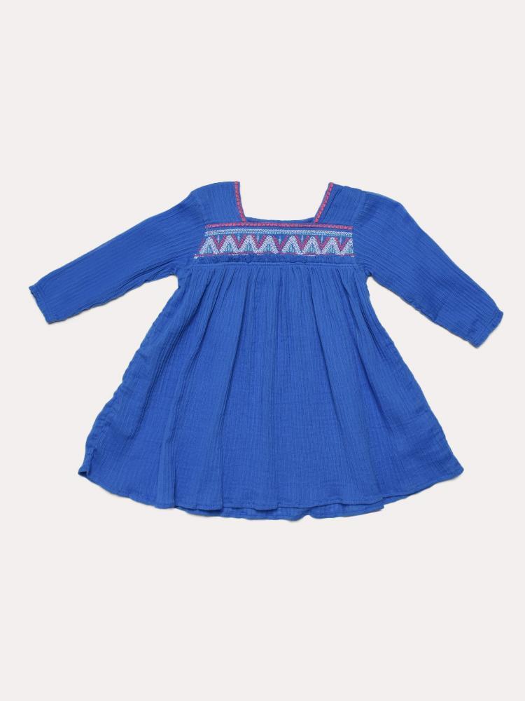 Hatley Little Girls' Sea Blue Beach Dress - Saint Bernard