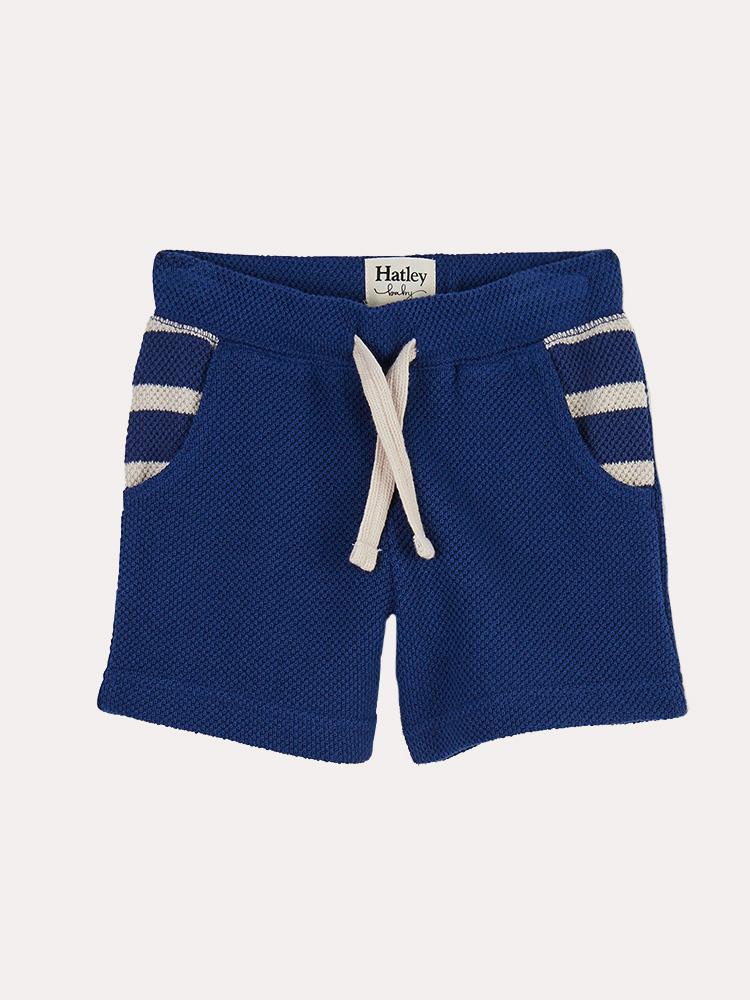 Hatley Nautical Boys' Blue Baby Shorts - Saint Bernard