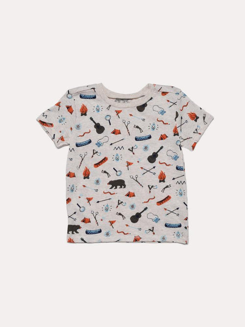 Hatley Little Boys' Summer Camp Graphic Tee - Saint Bernard