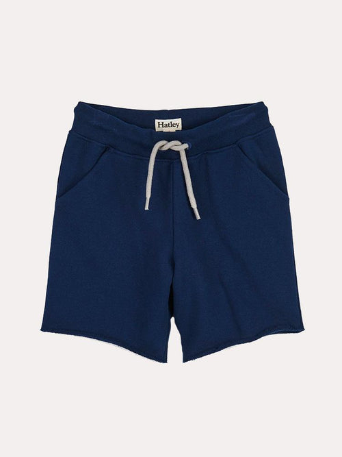Hatley Boys' Navy French Terry Shorts - Saint Bernard