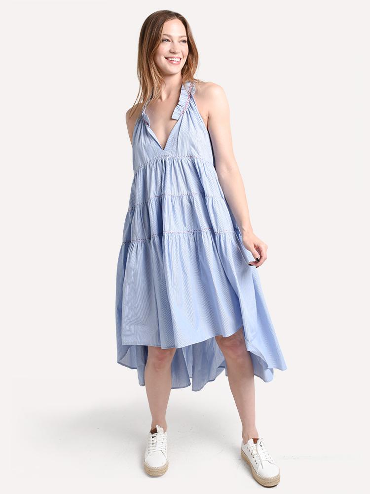 Ros Garden Sasha Ruffle Dress - Saint Bernard
