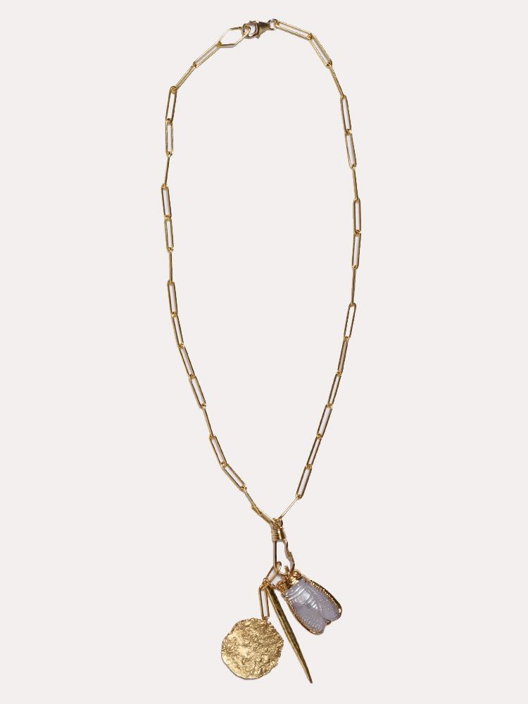 Annie O'Grady Designs Gold Vermiel Charms Chain Necklace