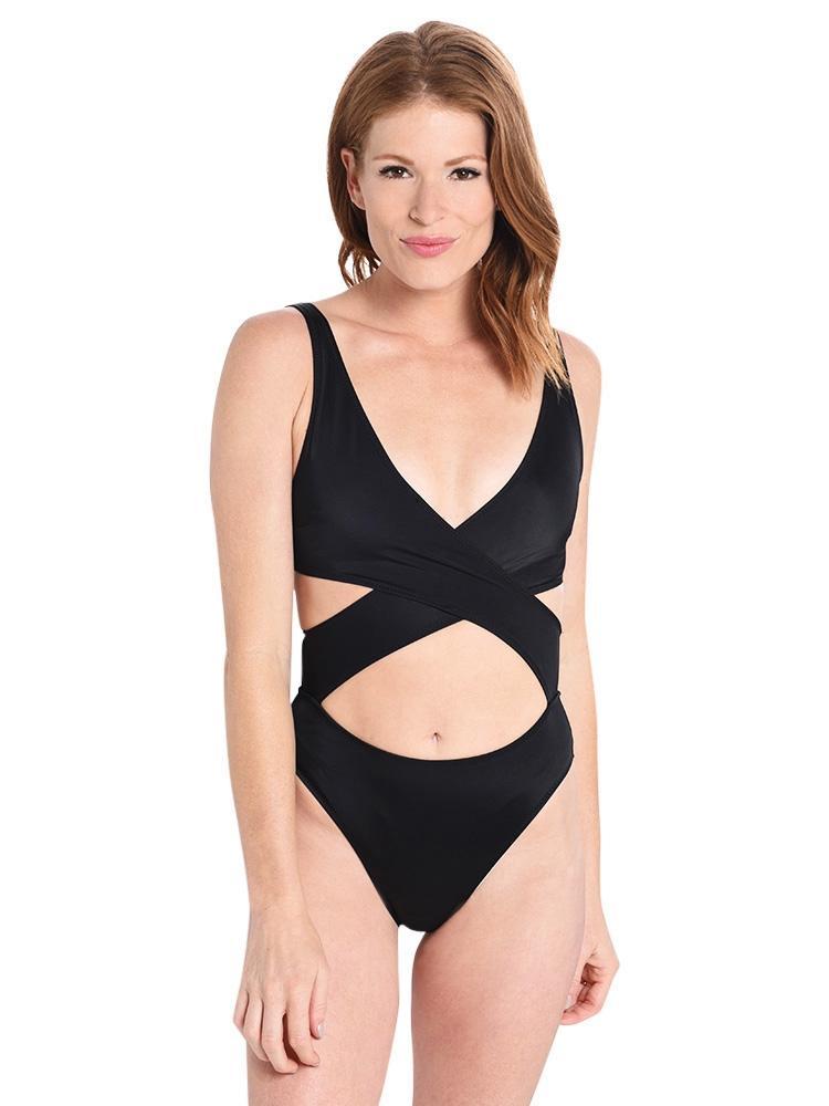 Solid & Striped The Poppy Wrap One Piece Swimsuit