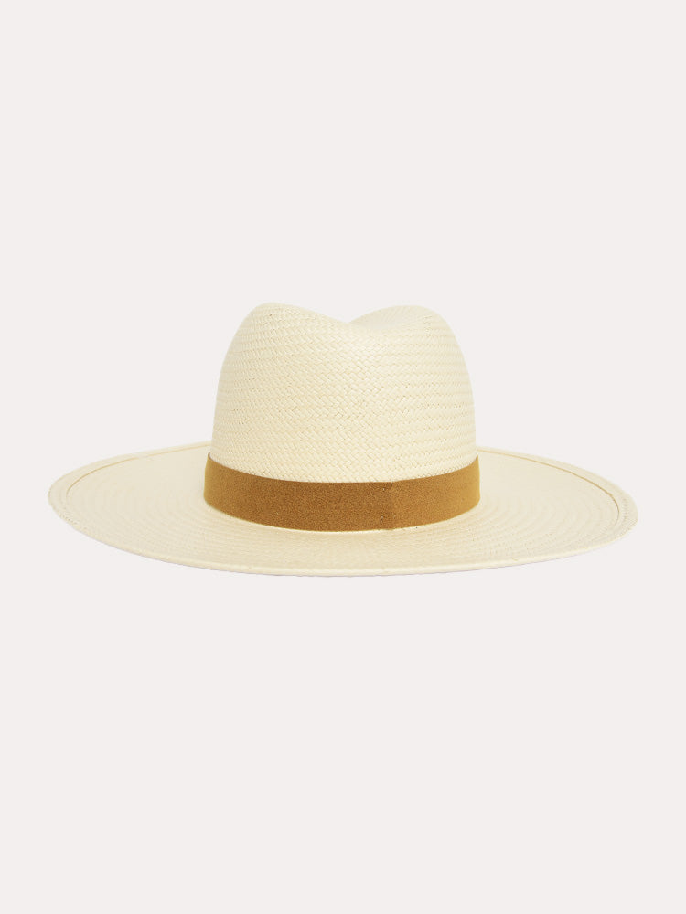 Lovely Bird San Sebastian Straw Fedora Hat - Saint Bernard
