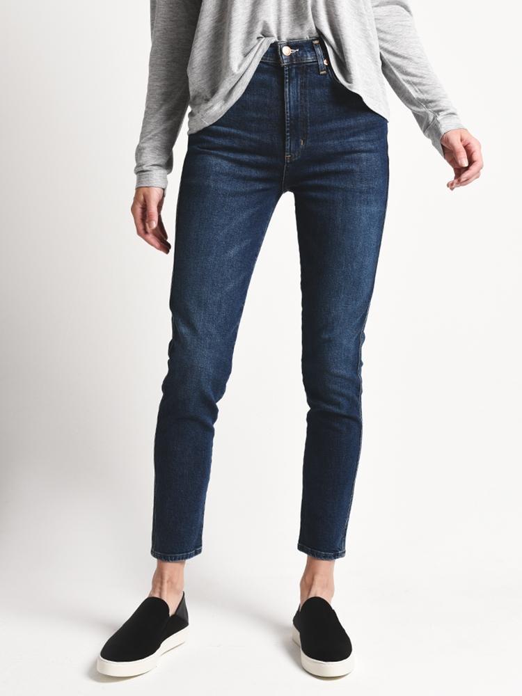 AGOLDE Sophie High Rise Crop Jean - Saint Bernard