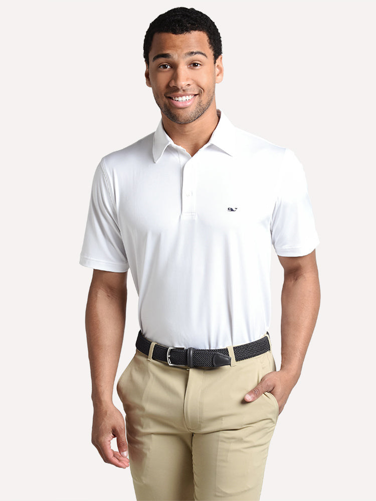 Vineyard Vines Men's St. Kitts Solid Bowline Fit Polo
