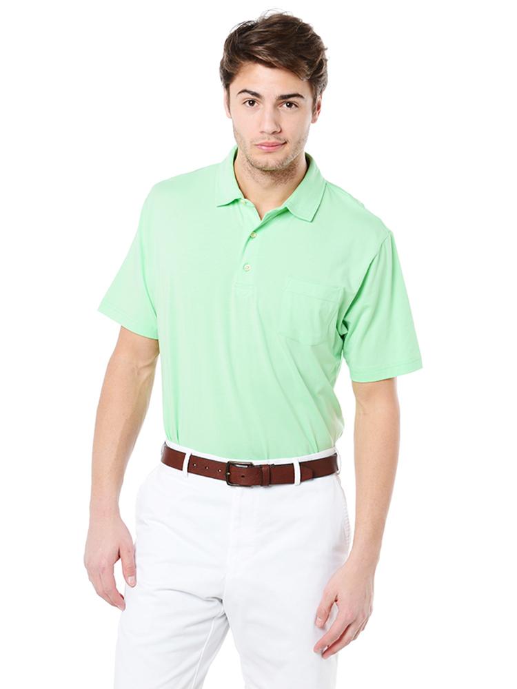 Peter Millar Men's Seaside Wash Solid Polo - Saint Bernard