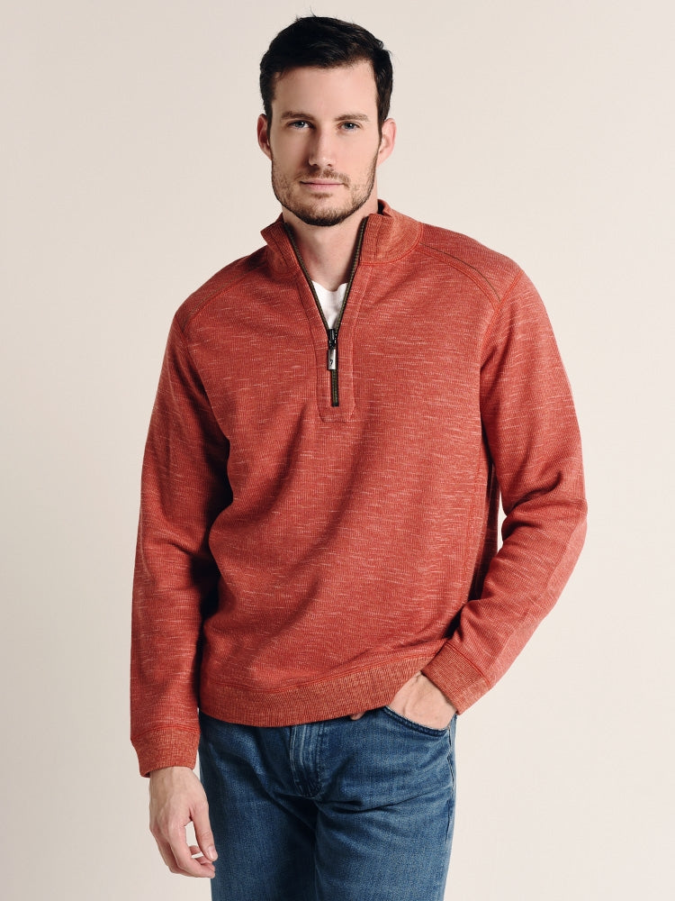 Tommy Bahama Flipsider Half Zip - Saint Bernard