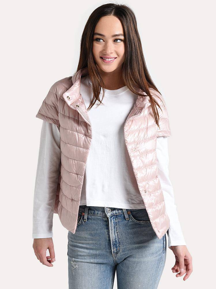 Herno Women's Ultralight Nylon Short Sleeve Woven Jacket - Saint Bernard