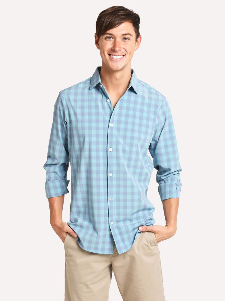 Mizzen + Main Soyer Trim Fit Dress Shirt - Saint Bernard