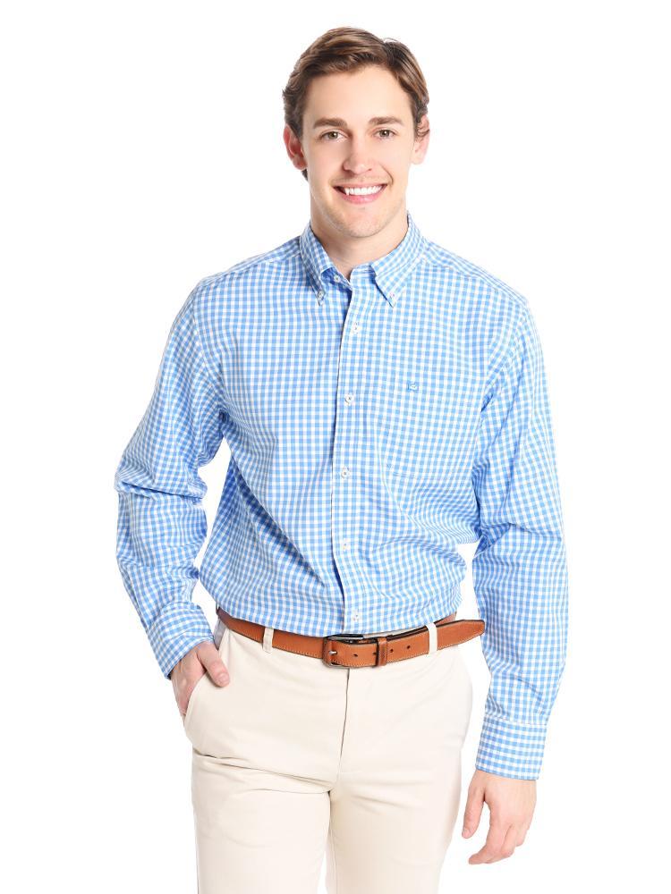 Southern Tide Men's Gingham Sport Shirt - Saint Bernard