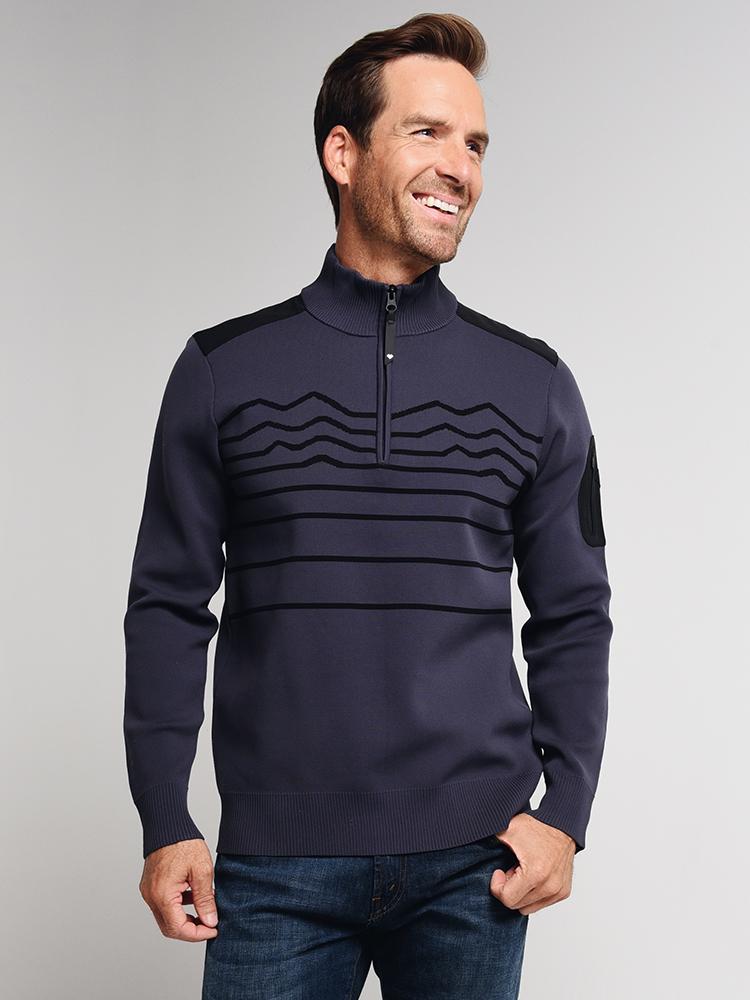 Obermeyer Men's Quarter-Zip Tera Sweater - Saint Bernard