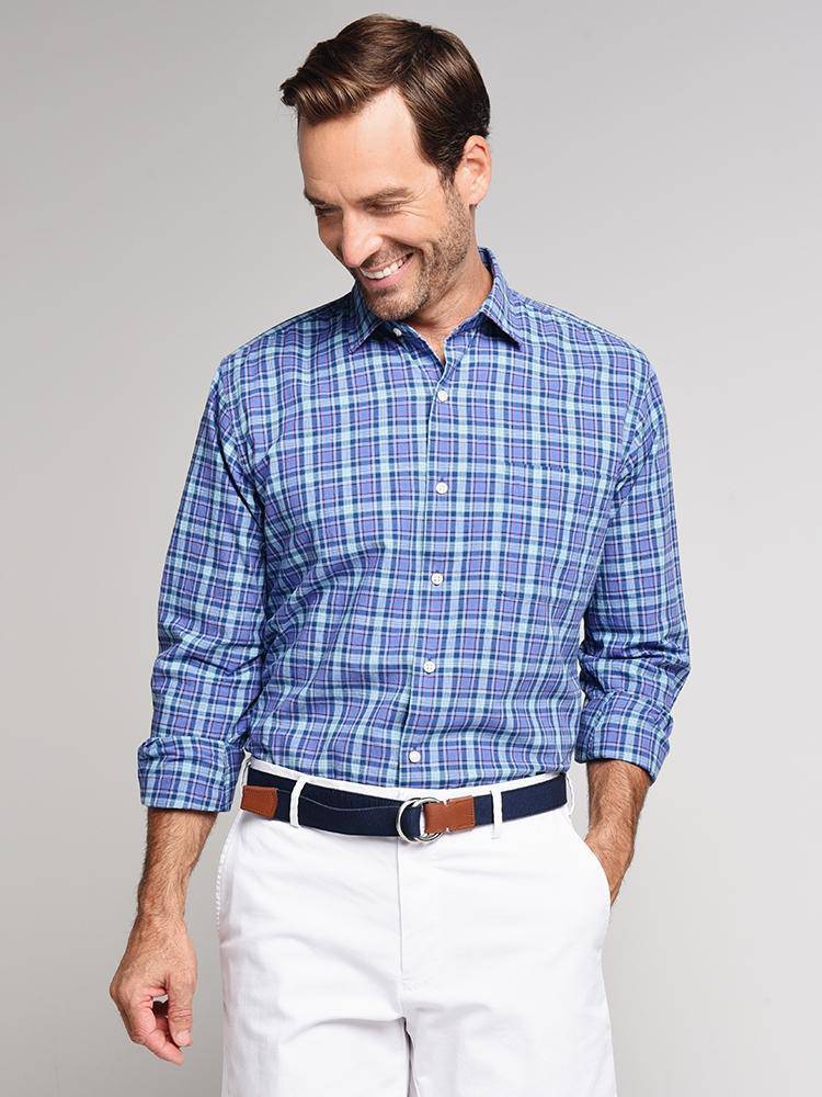 Peter Millar Fishermans Wharf Plaid Shirt - Saint Bernard