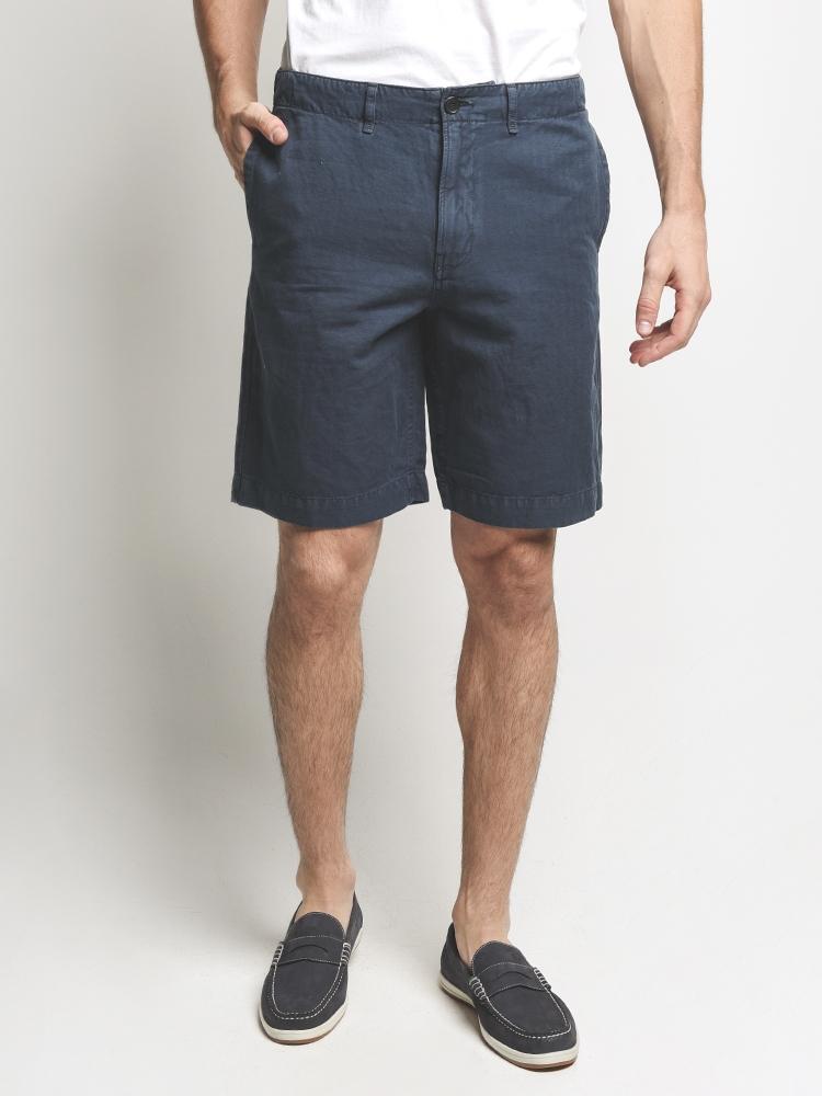 Billy Reid Clyde Linen Short - Saint Bernard