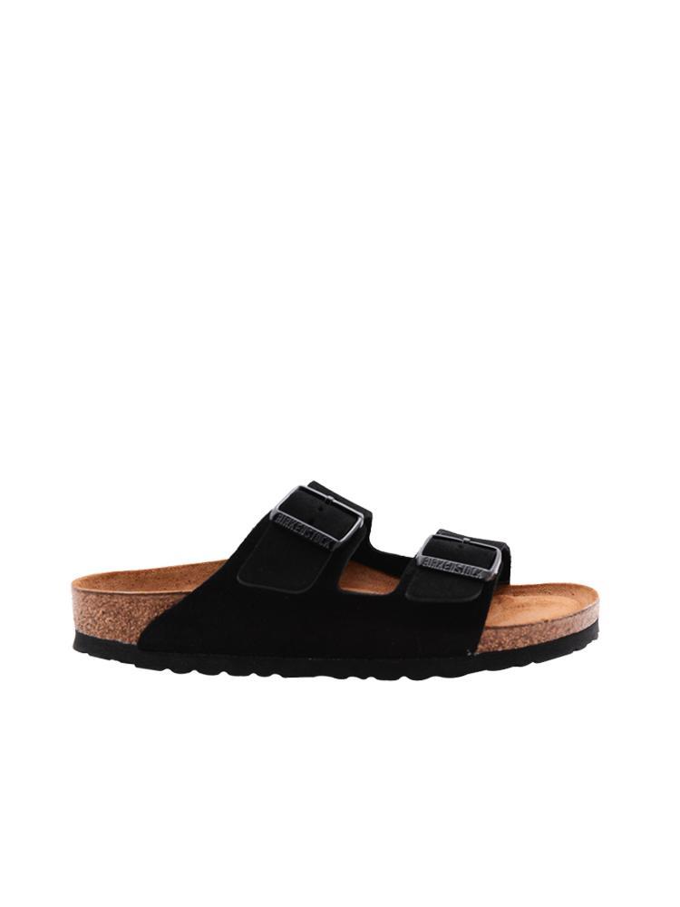 Birkenstock Women's Arizona Soft Footbed Black Suede - Saint Bernard