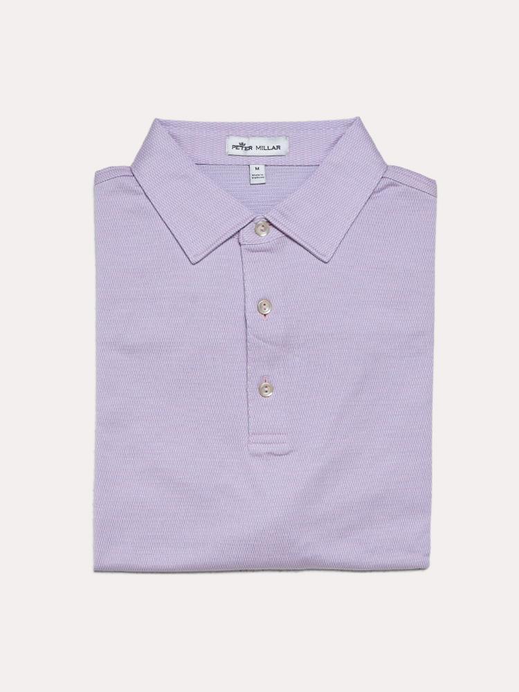 Peter Millar Men's Mclean Jacquard Polo - Saint Bernard