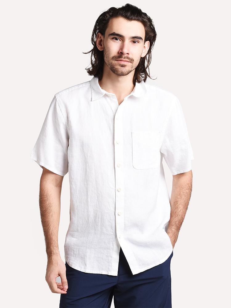 Tommy Bahama Men's Sea Glass Breezer Linen Camp Shirt - Saint Bernard