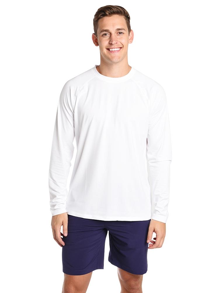 Peter Millar Rio Technical Long Sleeve T Shirt - Saint Bernard