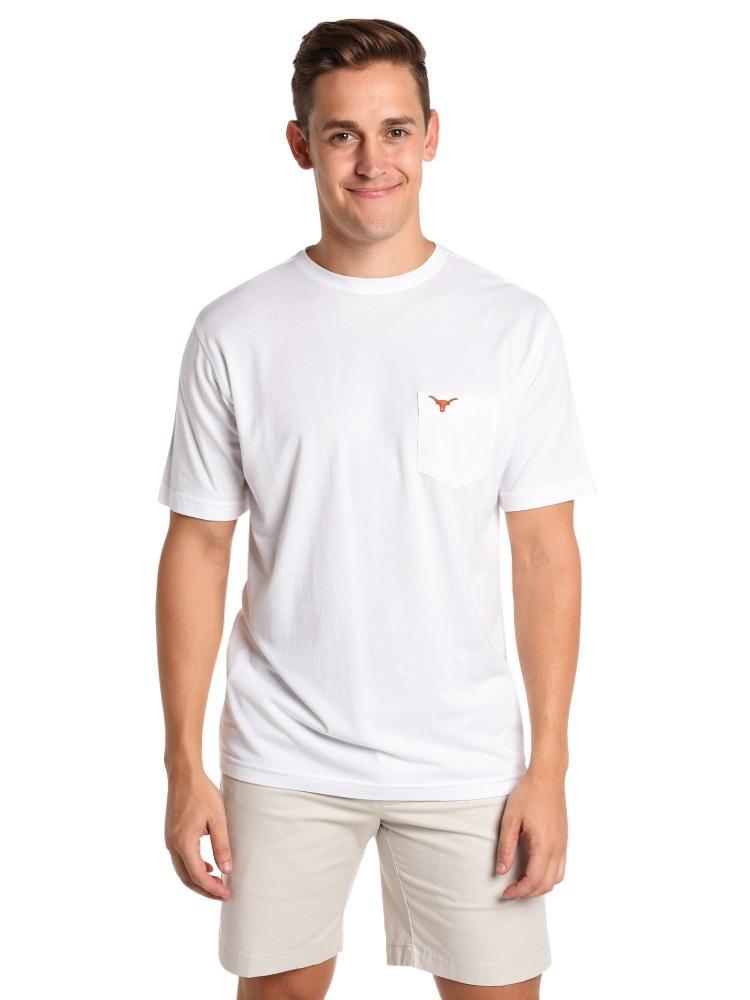 Peter Millar Men's Colleigate Seaside Washed Crew With Pocket - Saint Bernard