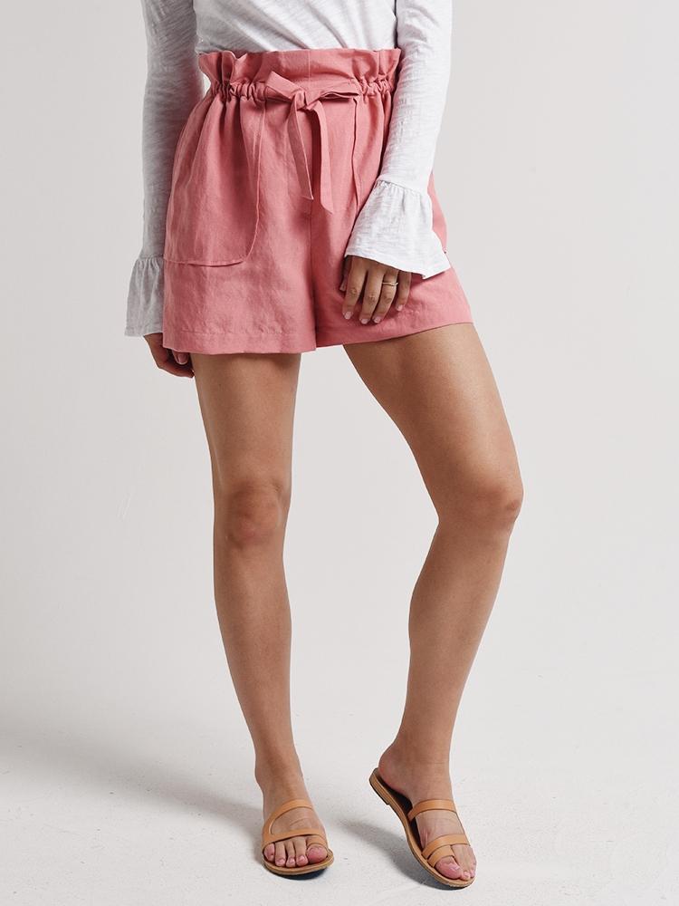 Rebecca Taylor Slub Linen Shorts