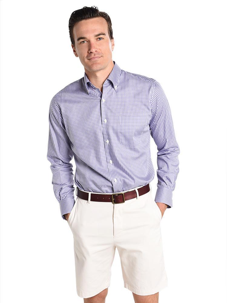 Peter Millar Men's Crown Soft Gigham Shirt - Saint Bernard