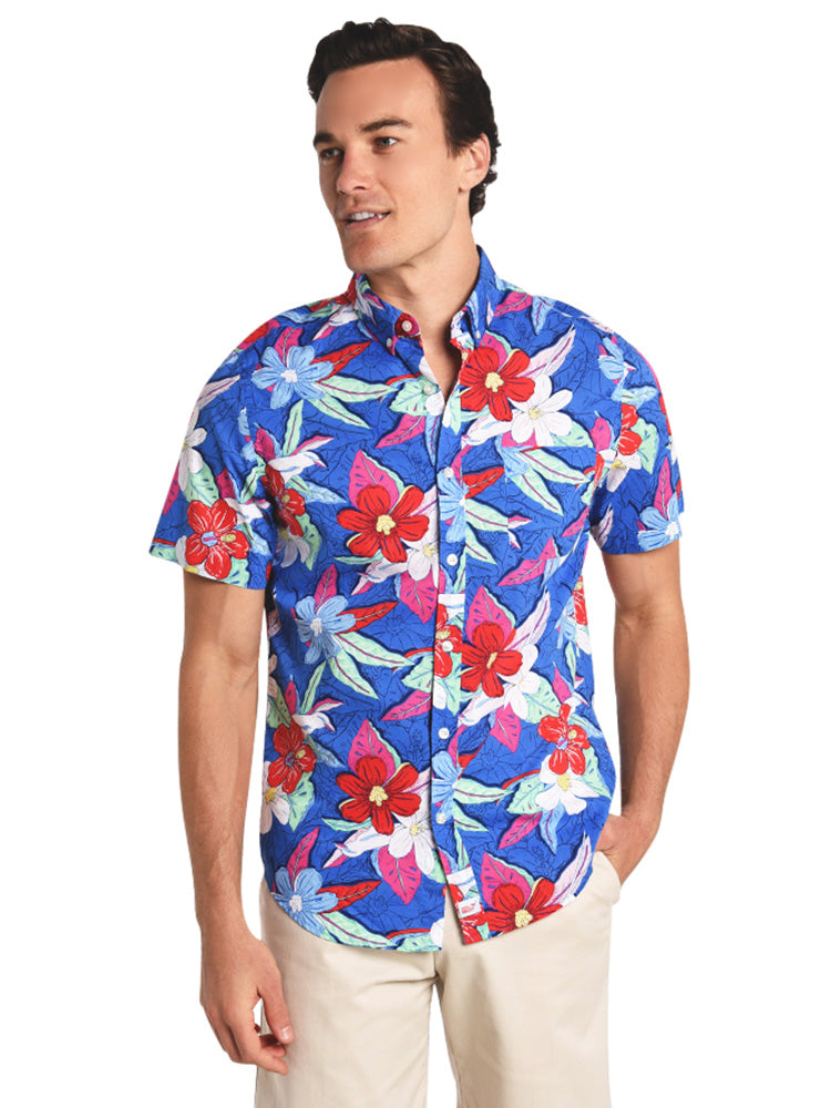 Vineyard Vines Beach Floral Slim Fit Murray Shirt