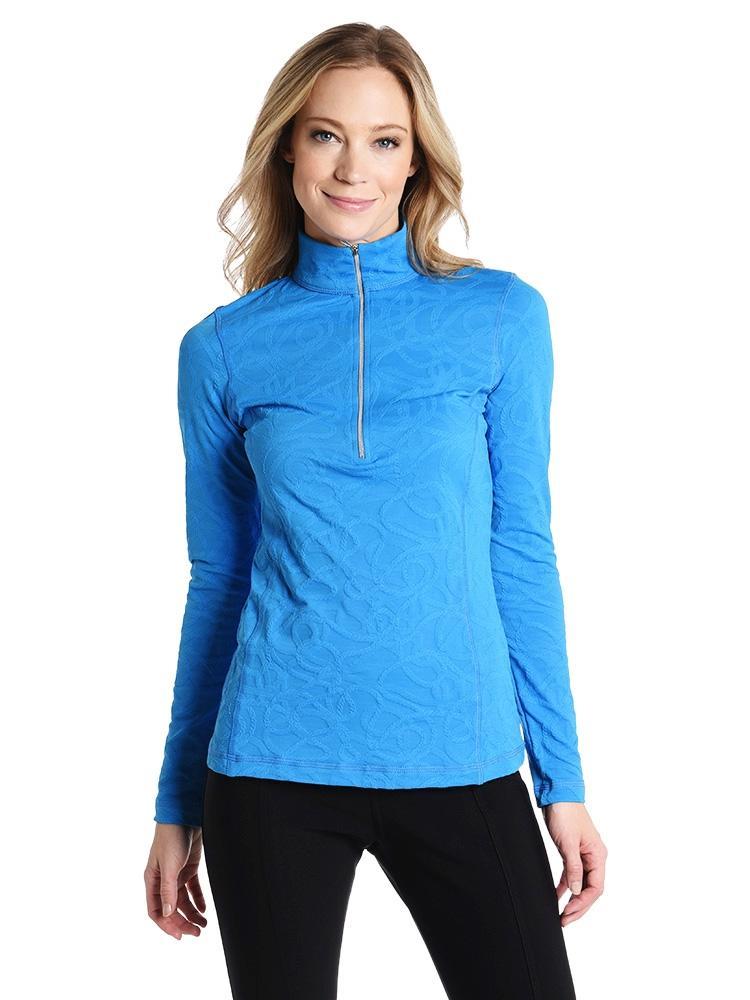 Sno Skins Zip Neck Mock Turtleneck - Saint Bernard