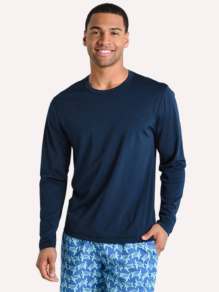 Tom & Teddy Men's Long Sleeve Rashguard - Saint Bernard