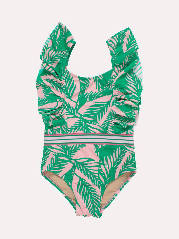 Shade Critters One Piece Palm Swimsuit - Saint Bernard
