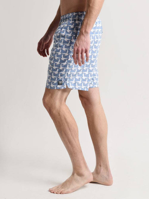 Tom & Teddy Men's Seagull Swim Trunks