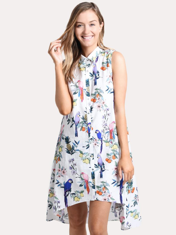 Whim Simone Dress - Saint Bernard