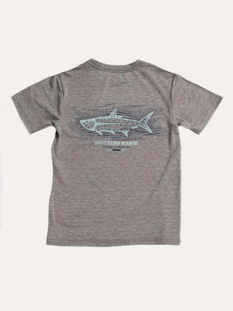 Southern Marsh Boys' Fieldtec Heathered Tarpon T-Shirt - Saint Bernard