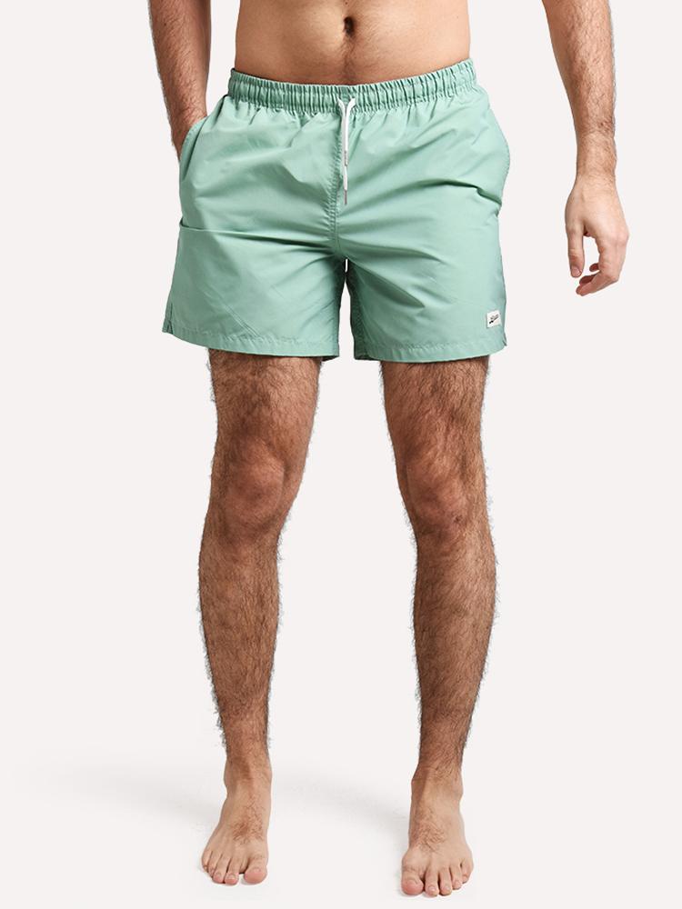 Bather Solid Sea Foam Swim Trunk - Saint Bernard