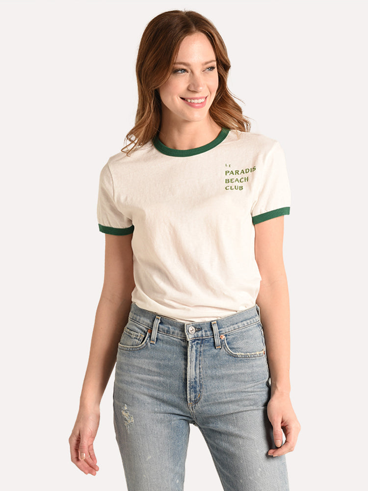 Trovata Lennox Ringer Tee Shirt - Saint Bernard