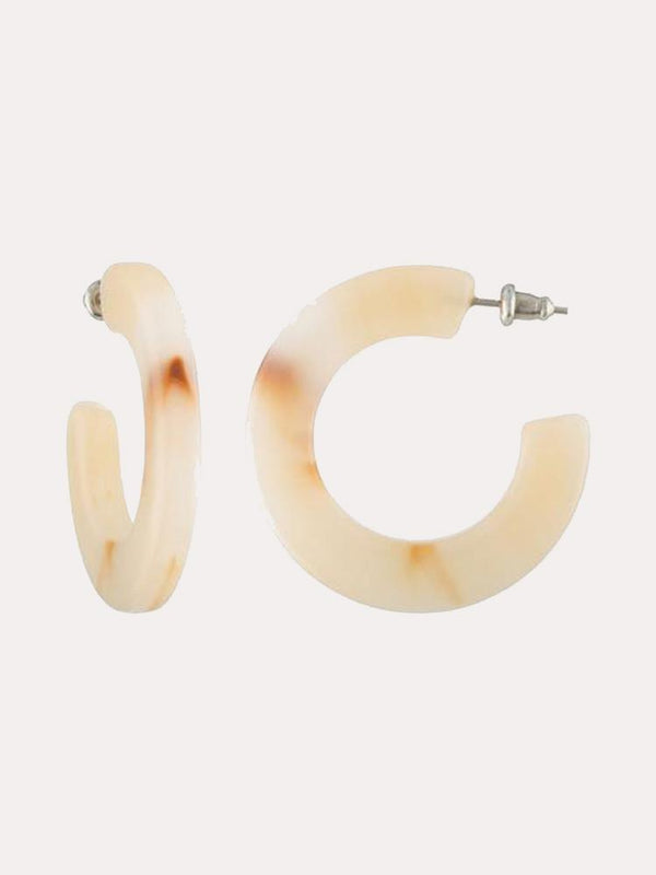 Machete Kate Hoop Earrings In Peach Saint Bernard
