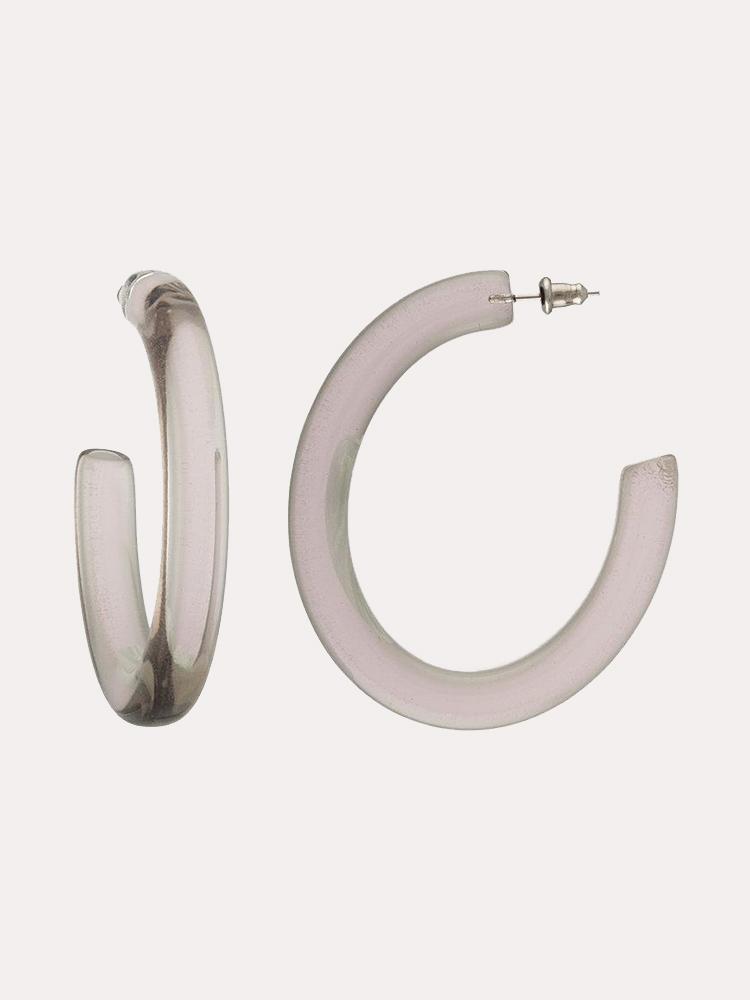 Machete Form Hoop Earrings