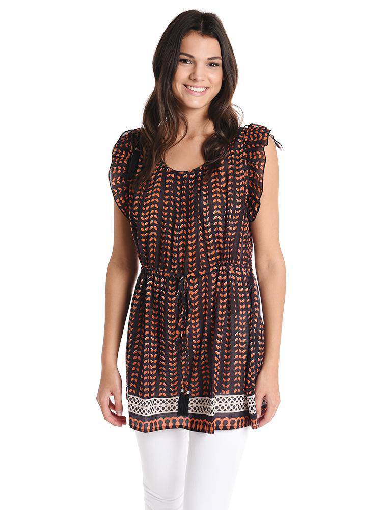 Alicia Bell Tie Waist Tunic - Saint Bernard