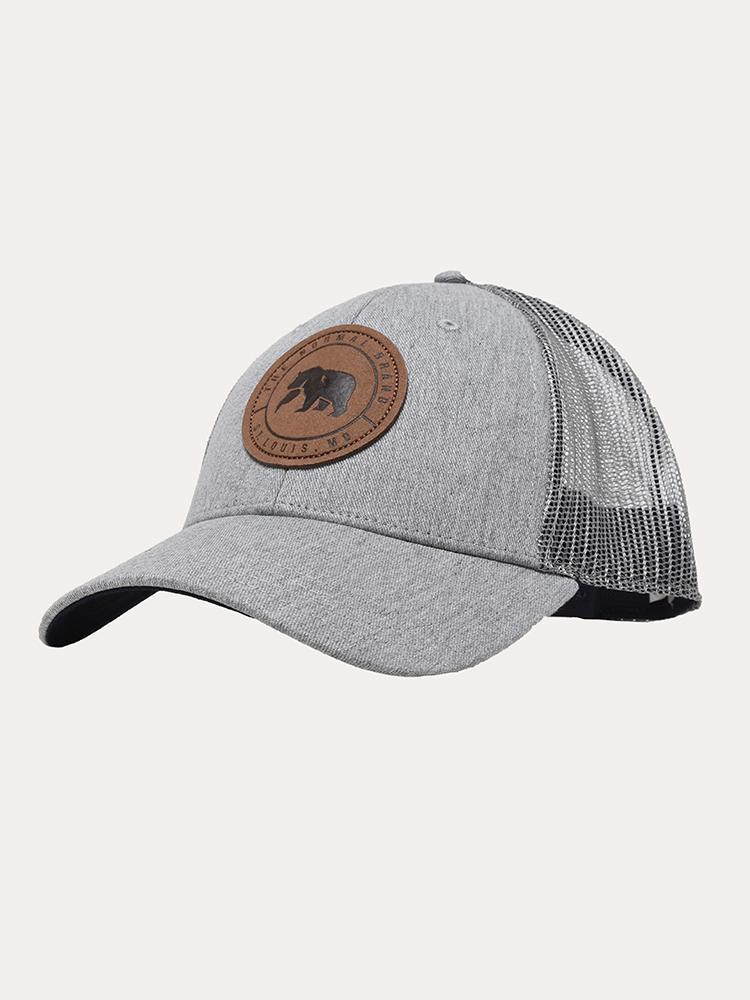 The Normal Brand Men's Leather Patch Trucker Hat