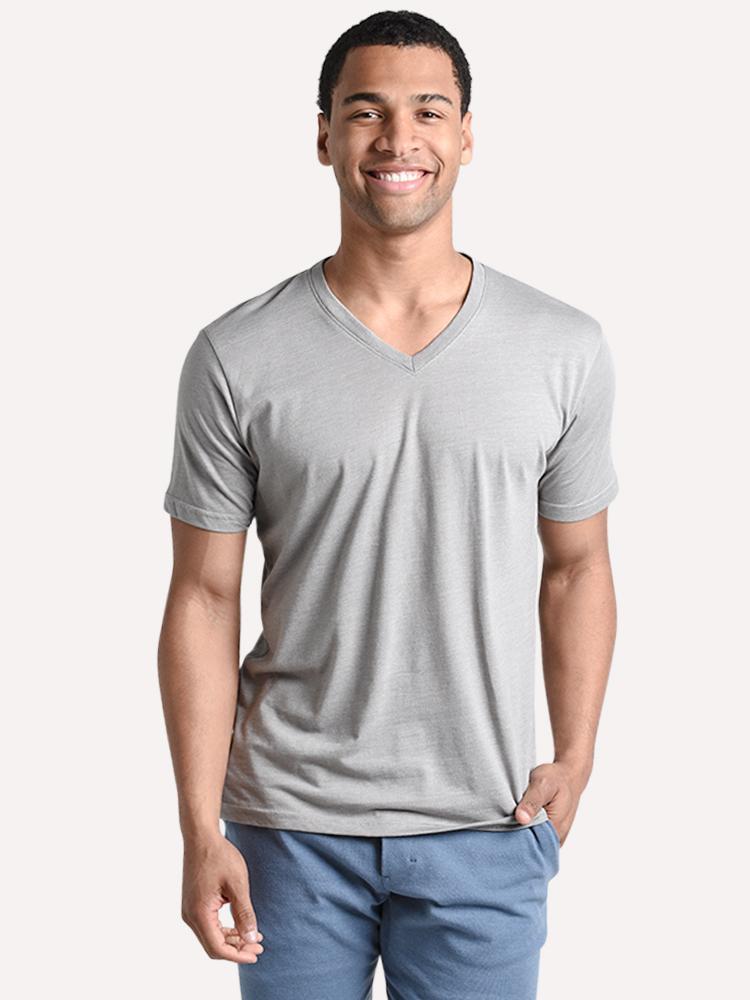 The Normal Brand Hamlin Jersey V Neck - Saint Bernard