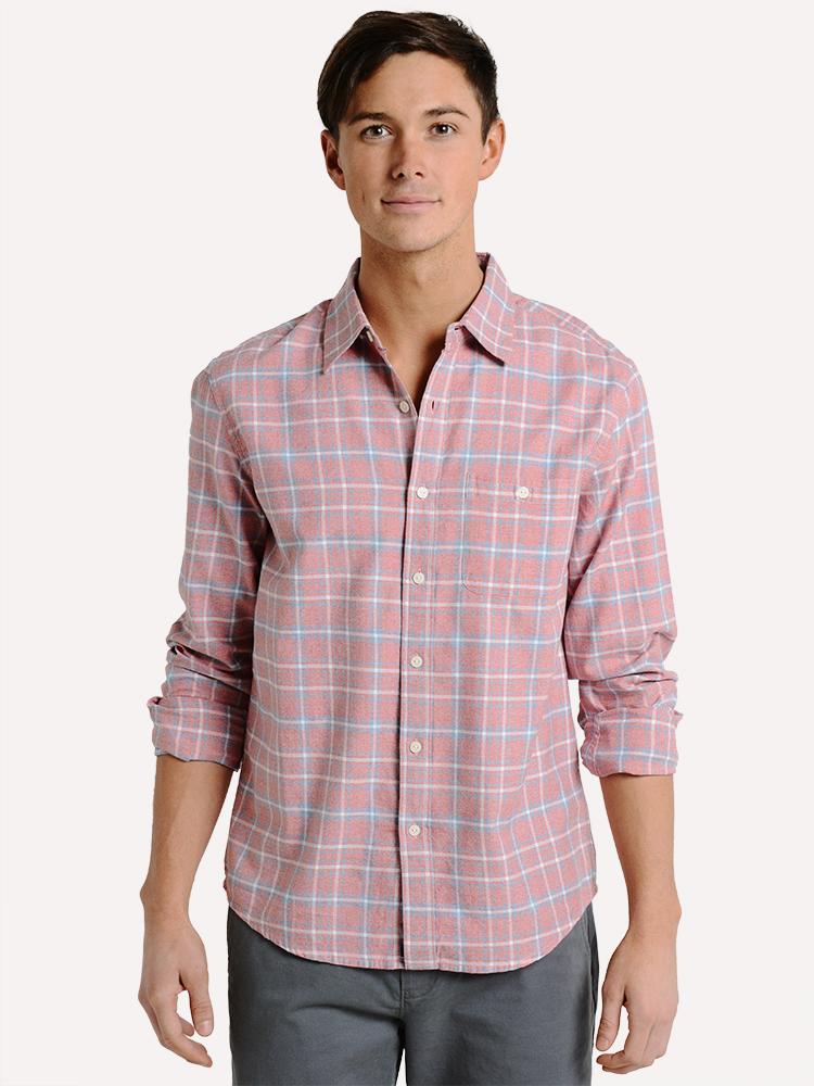The Normal Brand Men's Jasper Button Down Shirt - Saint Bernard